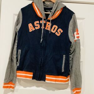 5th & Ocean Navy and Gray Astros Hoodie